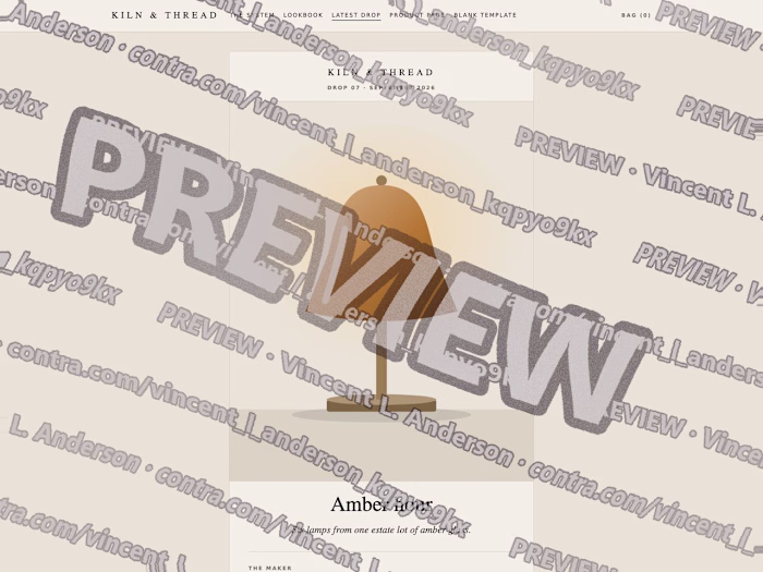 Photo-led drop letters and product pages from one template