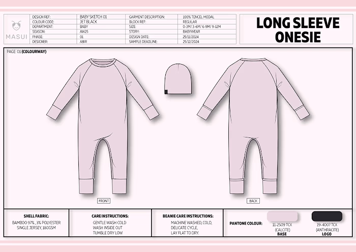Baby Romper Tech Pack: Behance