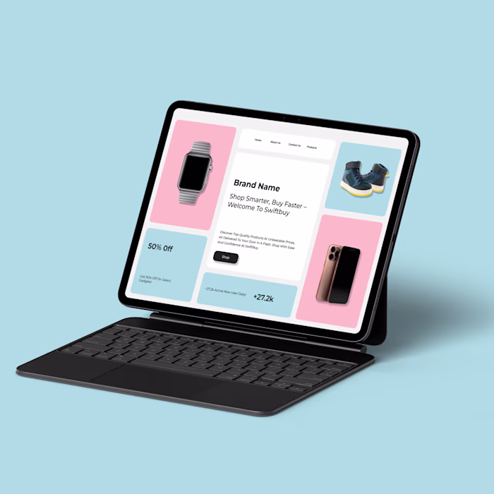  E-Commerce Website UI Design for SwiftBuy