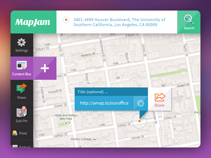 MapJam UI