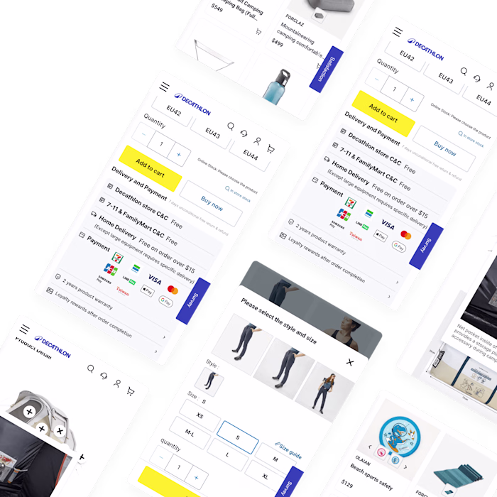 Decathlon Taiwan E-commerce revamp