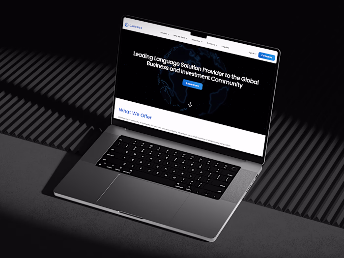 Cadence: Framer Website Design and Development