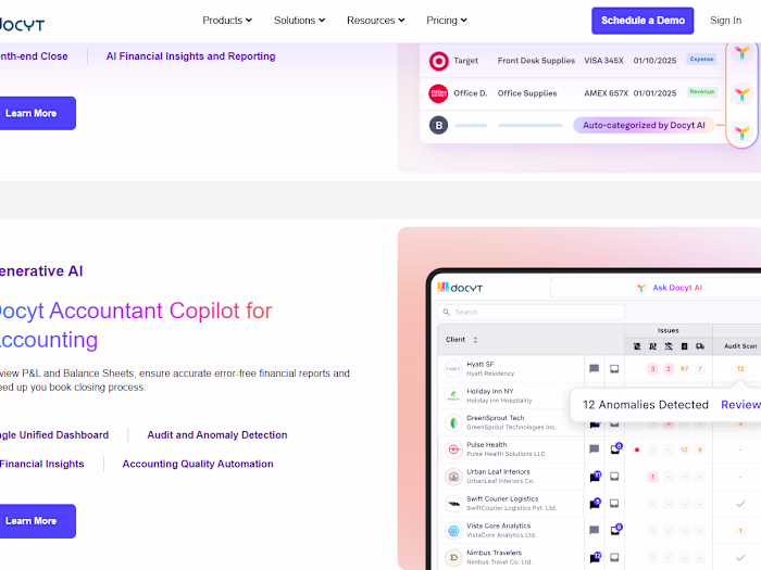 Best AI-Bookkeeping Software for Multiple Businesses | Docyt