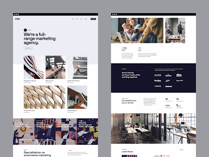 Syrup Advertising — Redesigning brand website
