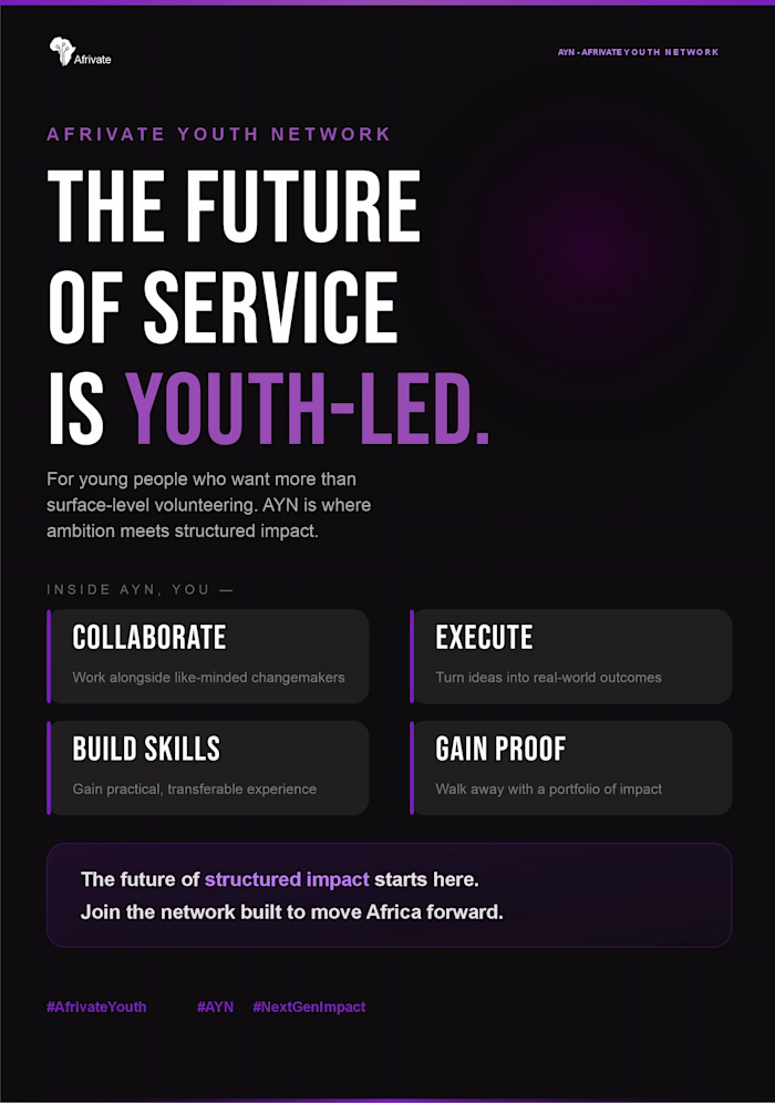 AFRIVATE SOCIAL MEDIA DESIGN