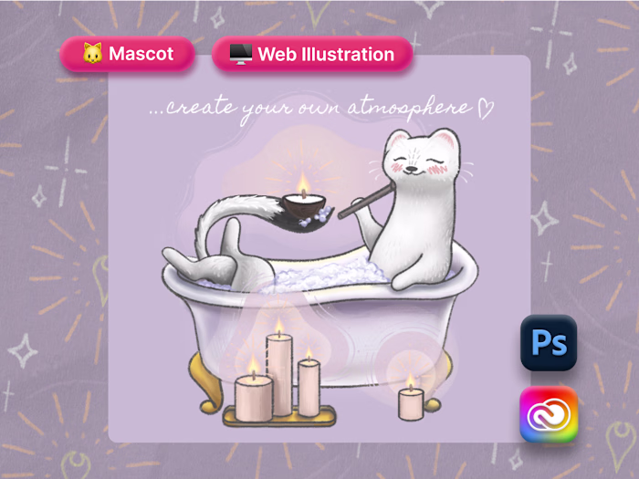 Illustrator + Illustration work for Hand-Drawn Brand Mascot