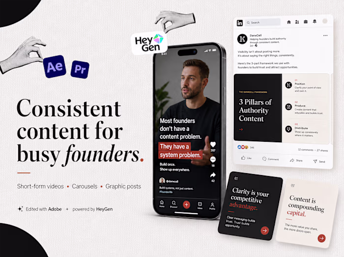 Consistent Content System for Busy Founders