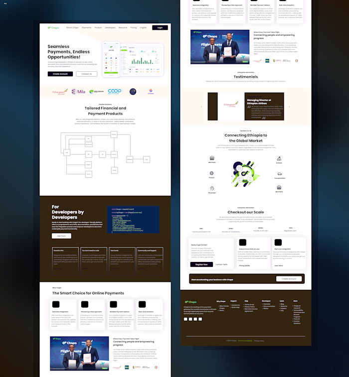 Re-designed this landing page in