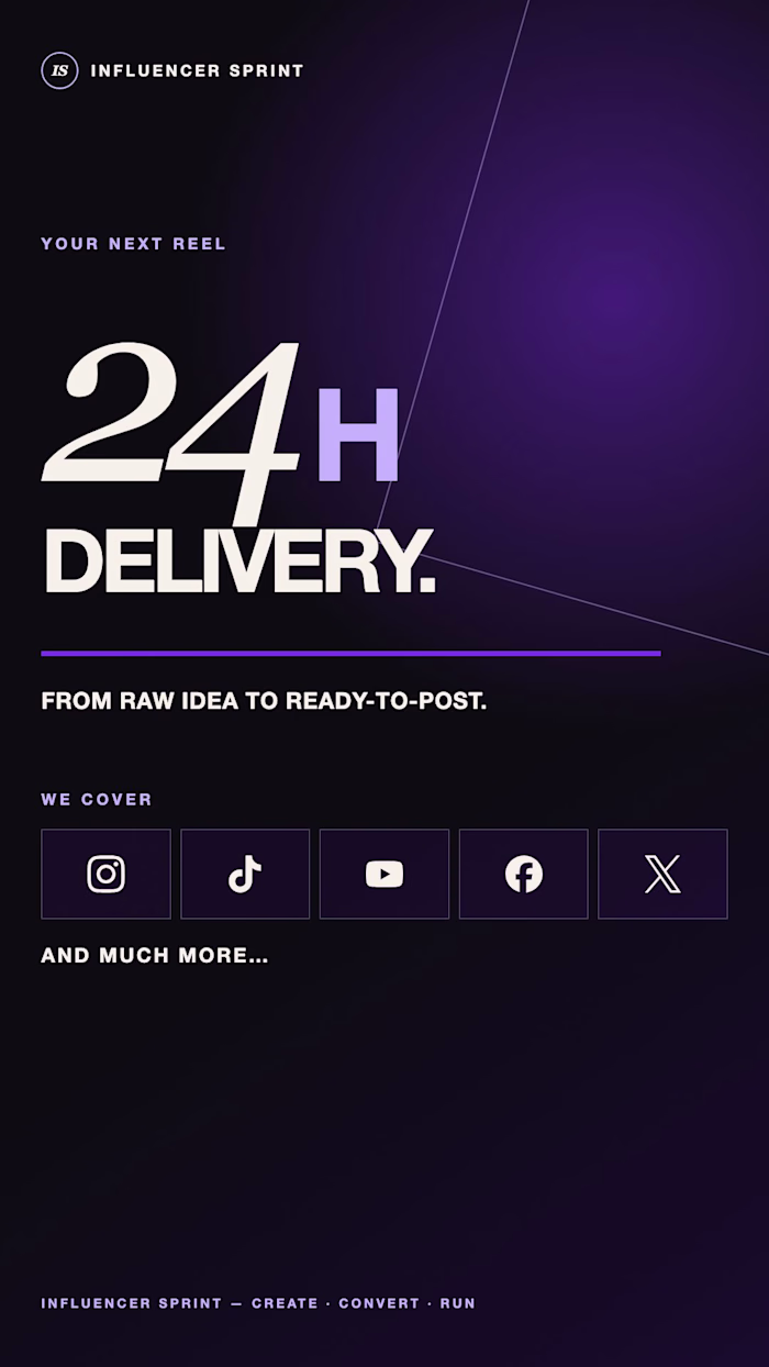 24H Branded Reel — Short-Form Editing System