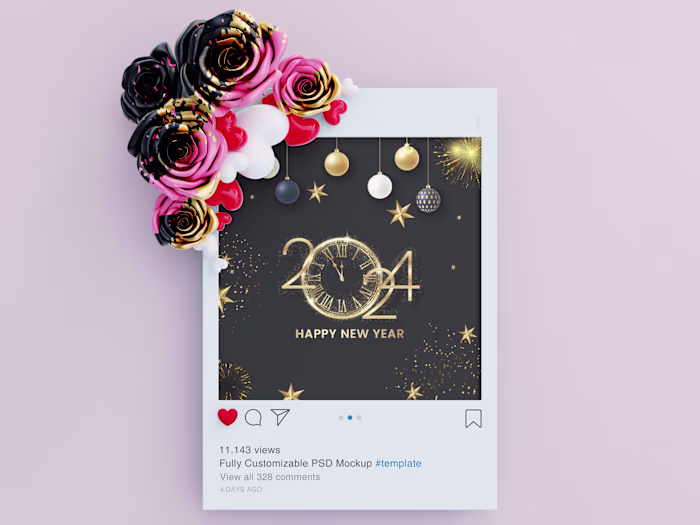 New Year Ad Post