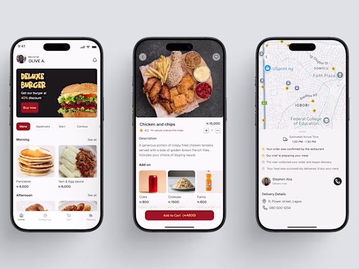 User Experience Enhancement for Food App