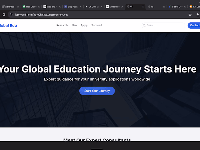 Portfolio website 