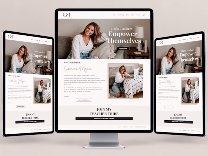 WordPress to Kajabi Website Design for Teacher Mentorship Br...