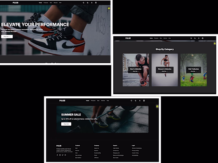 Pulse E-commerce Website Development
