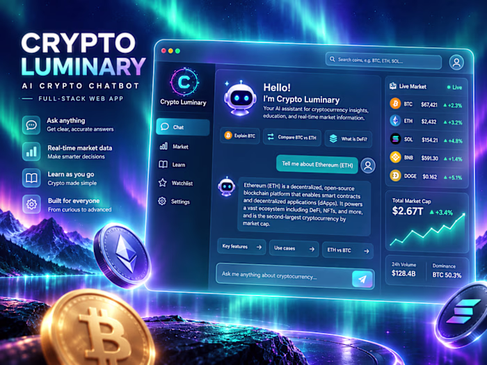 Crypto Luminary Web App