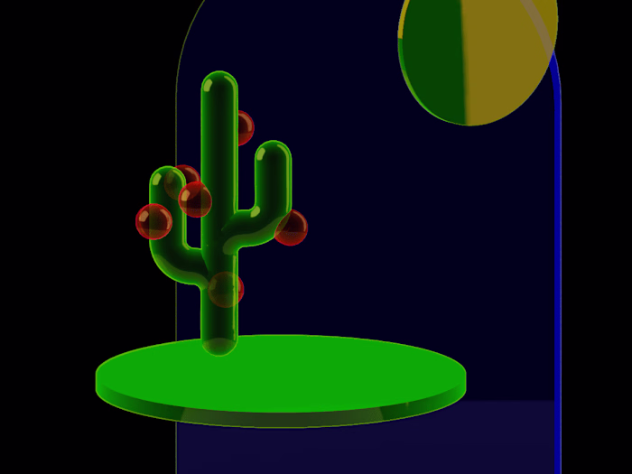 Neon Cactus plexiglas