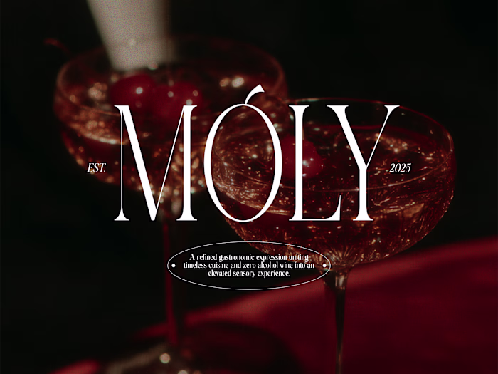 MOLY | Zero-Alcohol Wine Restaurant Branding