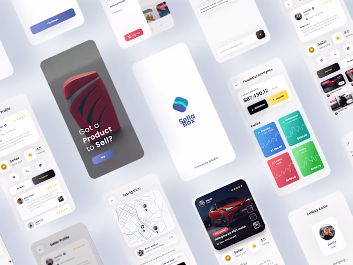 SellaBox - A Buy & Sell Marketplace Mobile App - UI UX Design