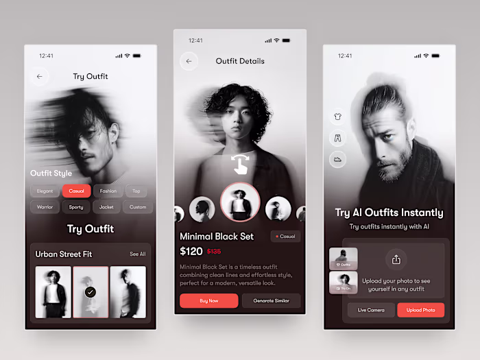 An AI-powered fashion app designed