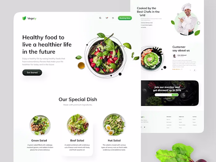 Restaurant website design