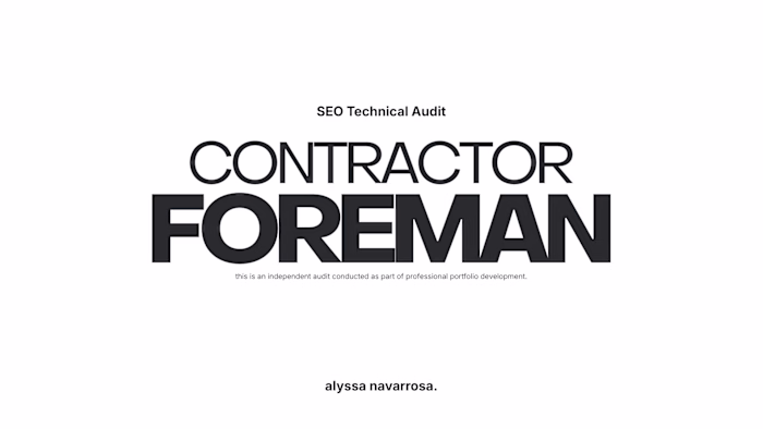Problem: Contractor Foreman was gaining