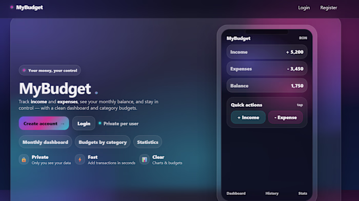 Smart Finance & Budget Tracker