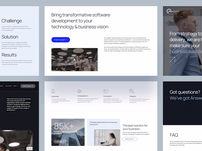 Crafting a Modern Business & Consulting Website
