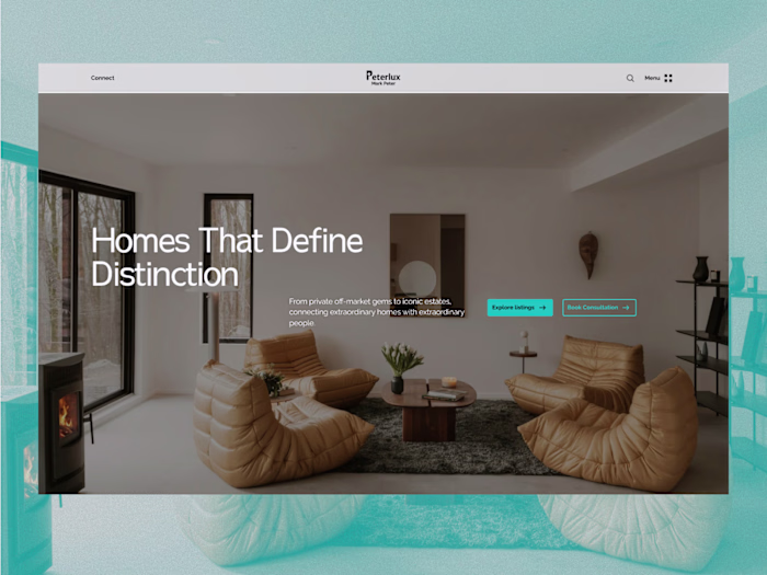 A client browsing $10M homes