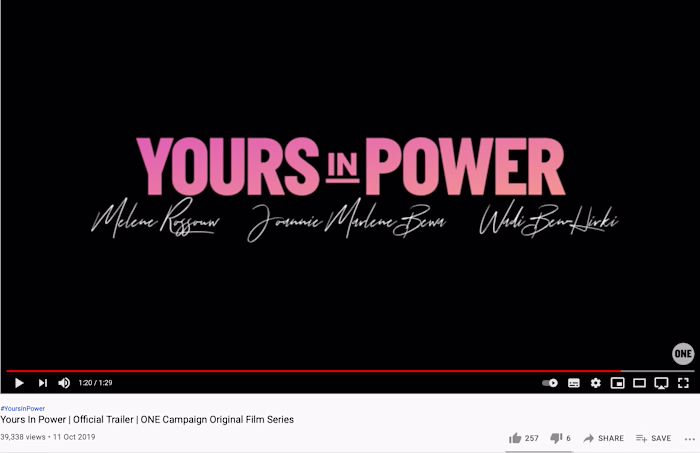 ONE #YoursInPower