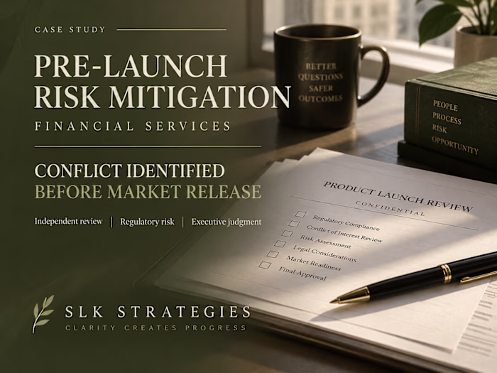 Pre-Launch Risk Mitigation:  A