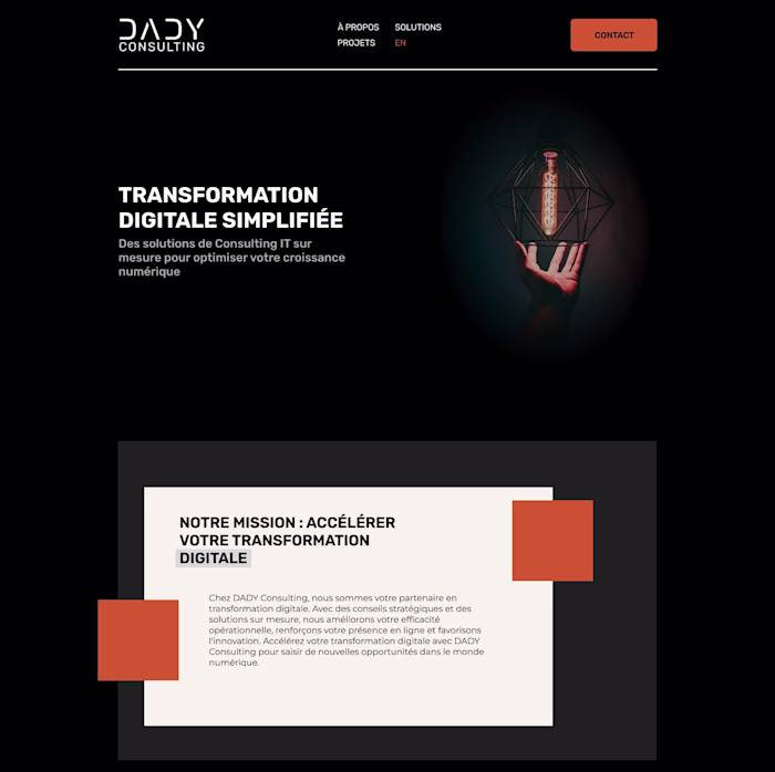 Digital Consulting Agency Website made with ReactJS 