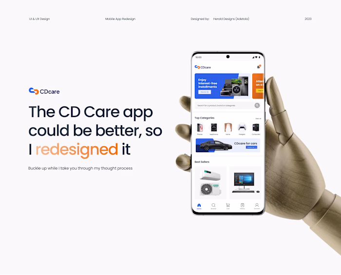 CD Care App - Redesign