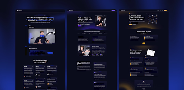 Datalumina Academy: Framer Site, 250K+ Subscriber AI Educator