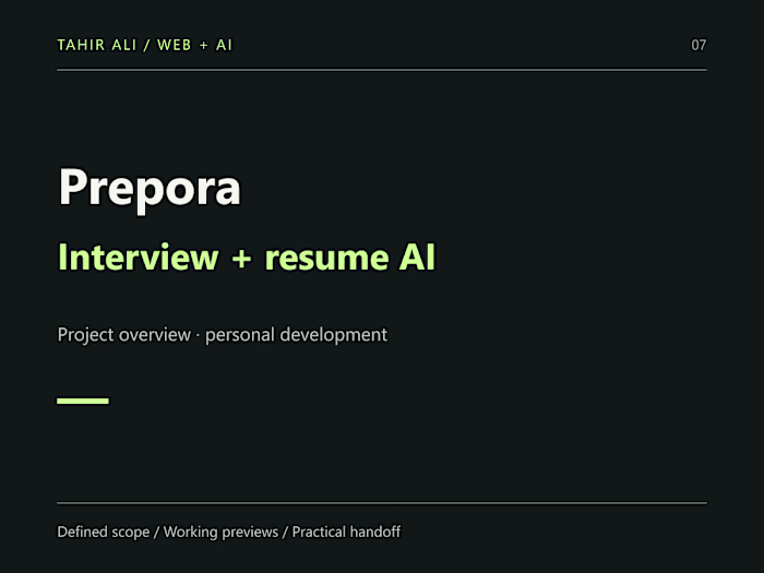 Prepora — AI Interview & Resume Preparation