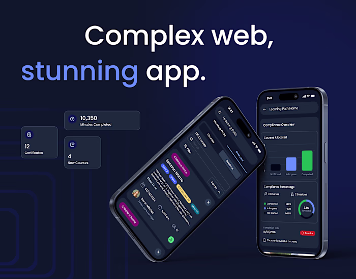 EdTech Mobile App — UX/UI Design for an LMS Product