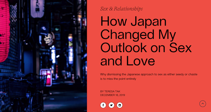 How Japan Changed My Outlook on Sex and Love/ Article