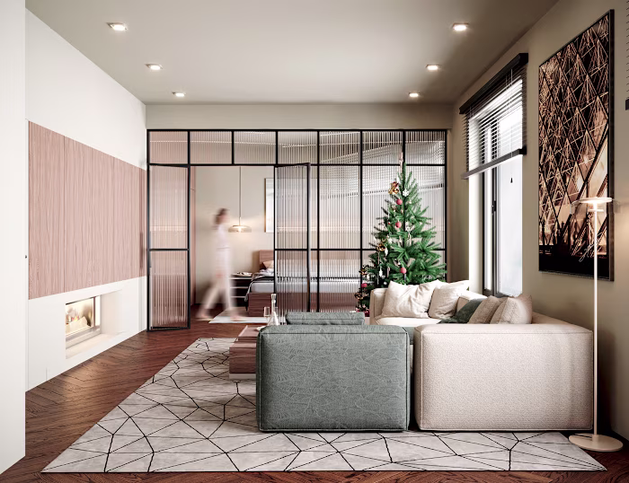3D Render | Full apartment on mountains :: Behance