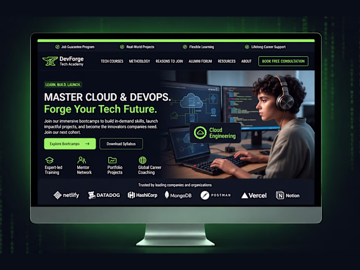 DevForge Tech Academy — EdTech Website Design & Development