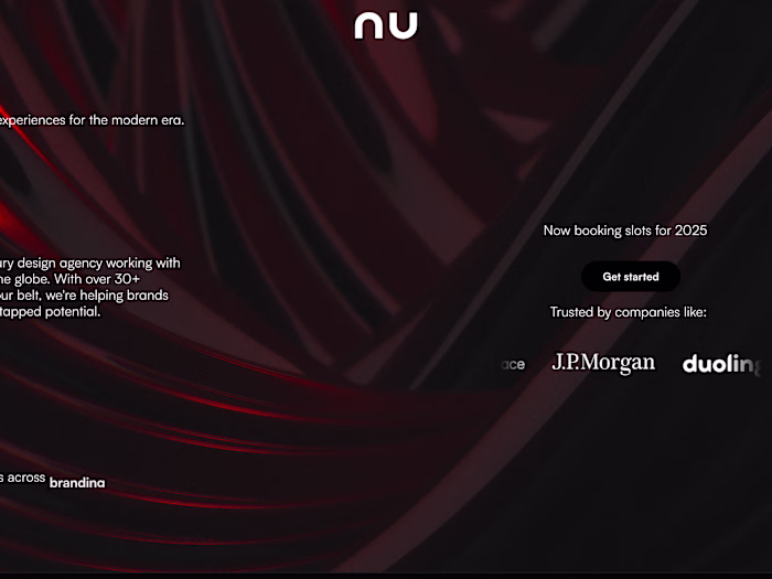 nuwave - Website Design for a creative agency