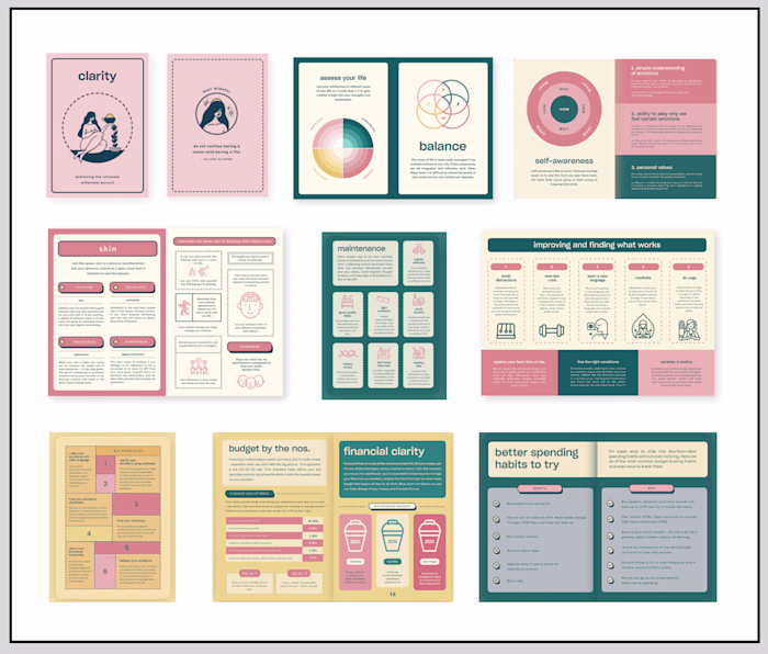 Created a self-care manual