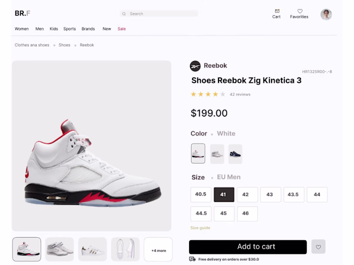 Modern E-commerce Product Experience
Online shopping