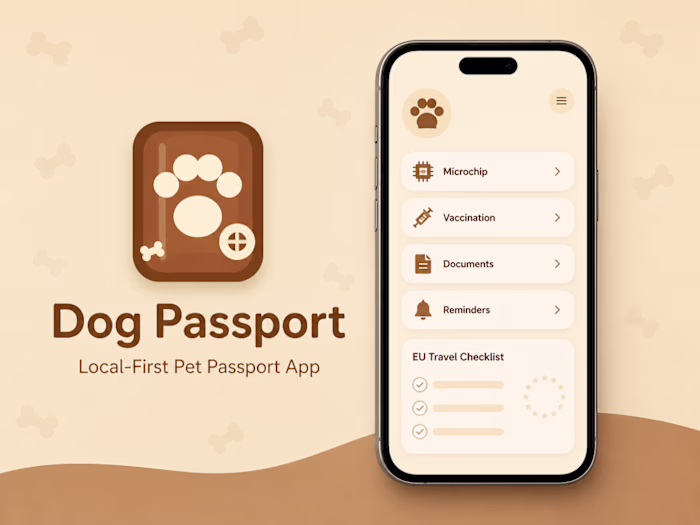 Dog Passport — Local-First Mobile App