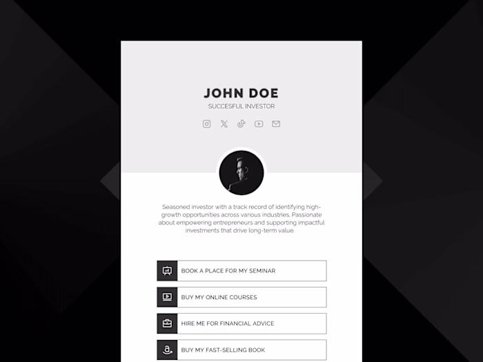 LinkNest — Bio Link Website Framer Template