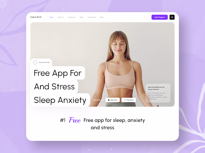 Inspaire Maind🧠 Yoga website design
