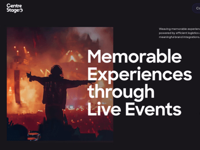 Centre Stage - Web Design and Webflow Development
