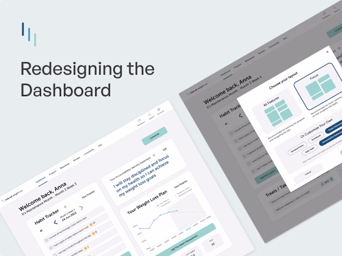 Refactoring a data-driven weight-loss and wellbeing dashboard