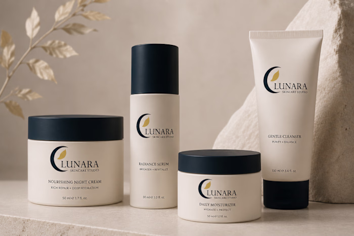 LUNARA Premium Skincare Brand Identity