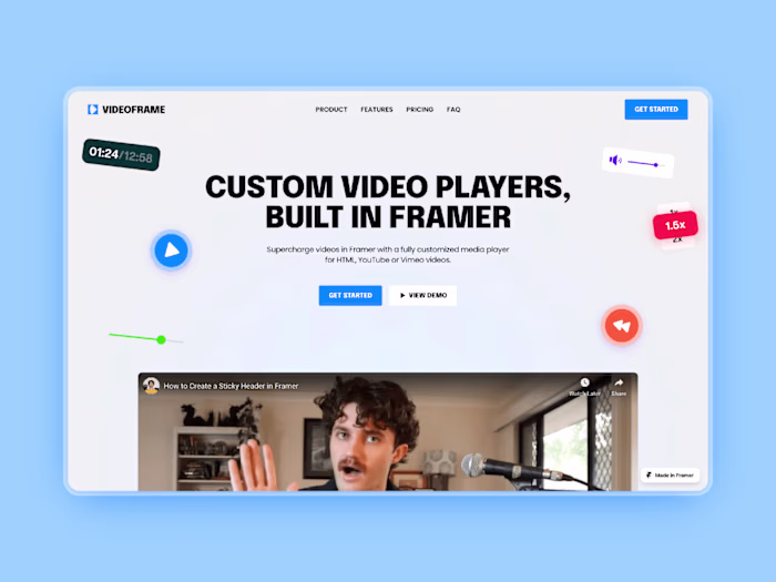 VideoFrame site