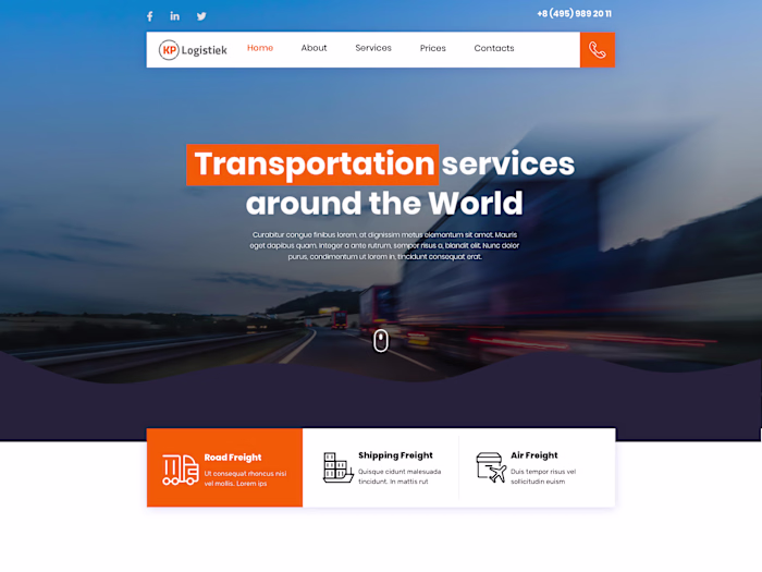 Brand Guidelines | Transport Company Style Guide | UI UX Design