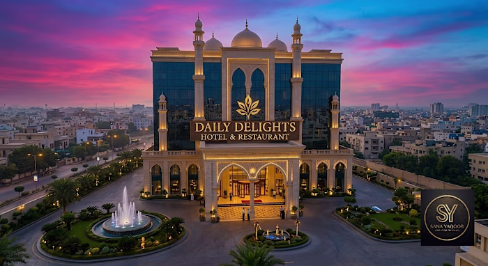 A premium hotel and restaurant
